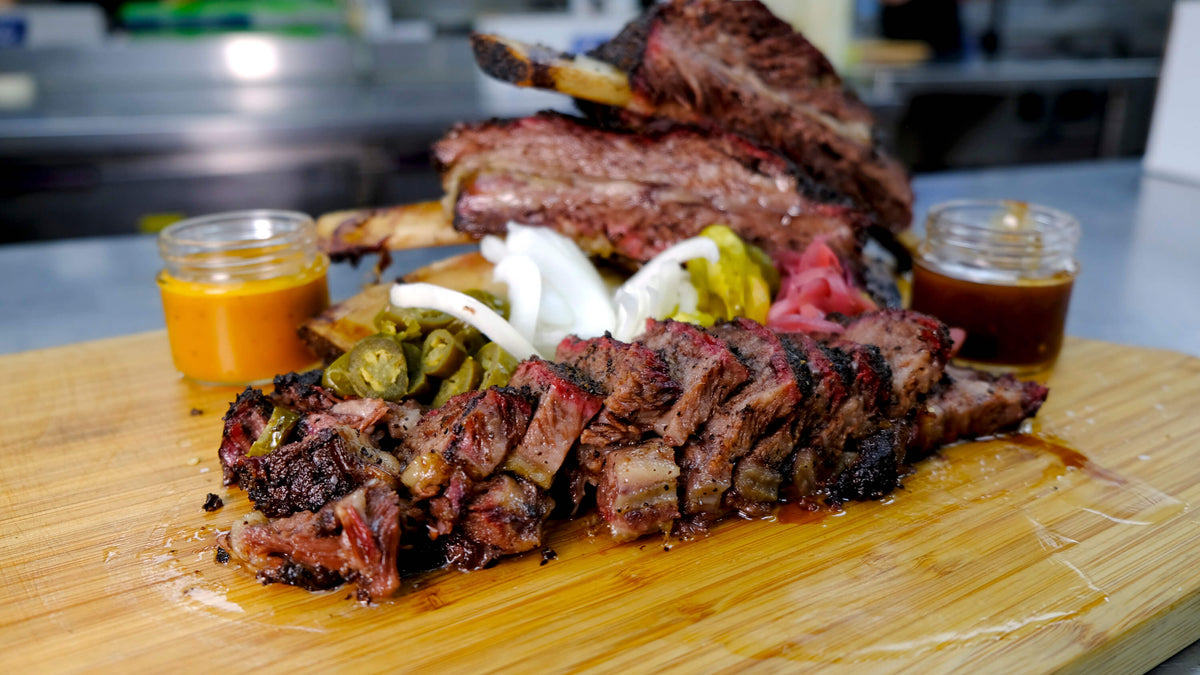 Duce's Smoked Beef Ribs with Signature Sauces