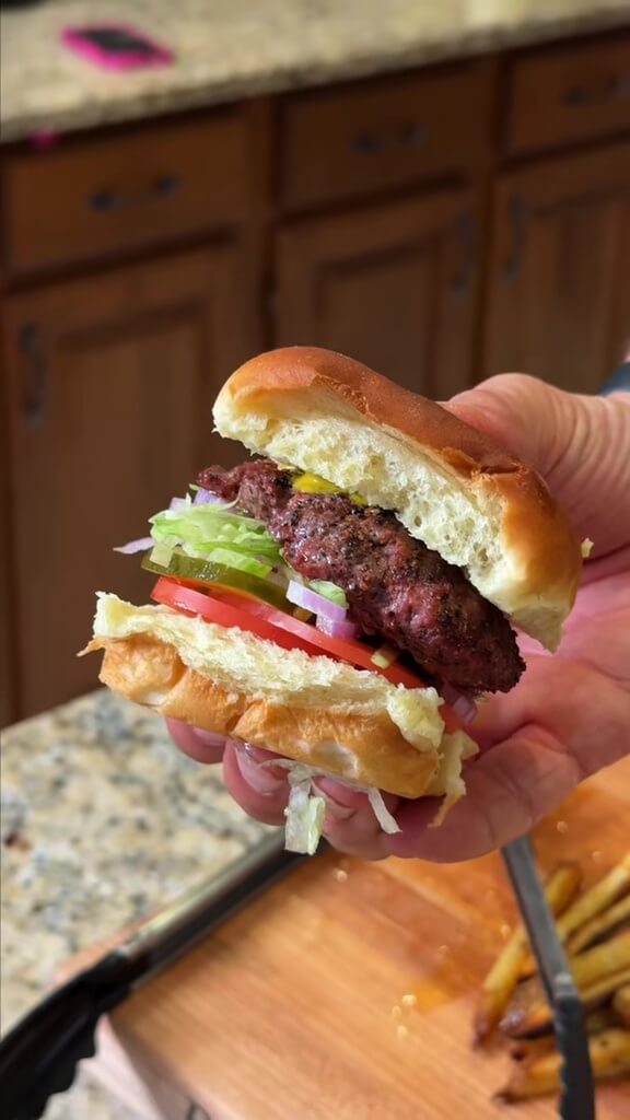 Weber Grill Burgers with Oven-Baked Fries