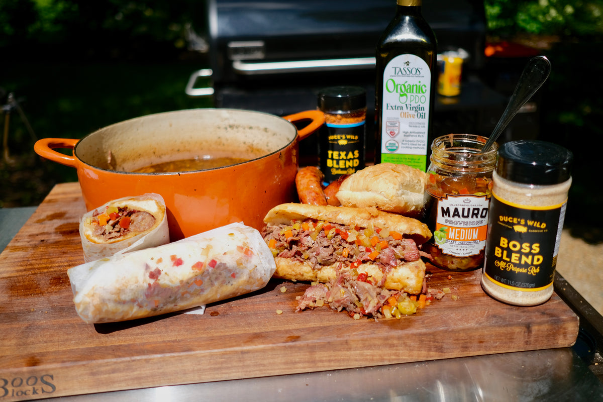 Juicy Combo Hot 'Chicago-Style' Italian Beef