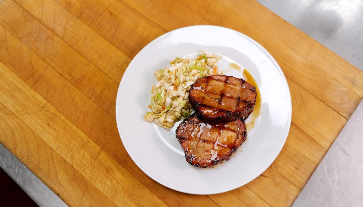 Bacon Wrapped DQ Glazed Pork Loin
