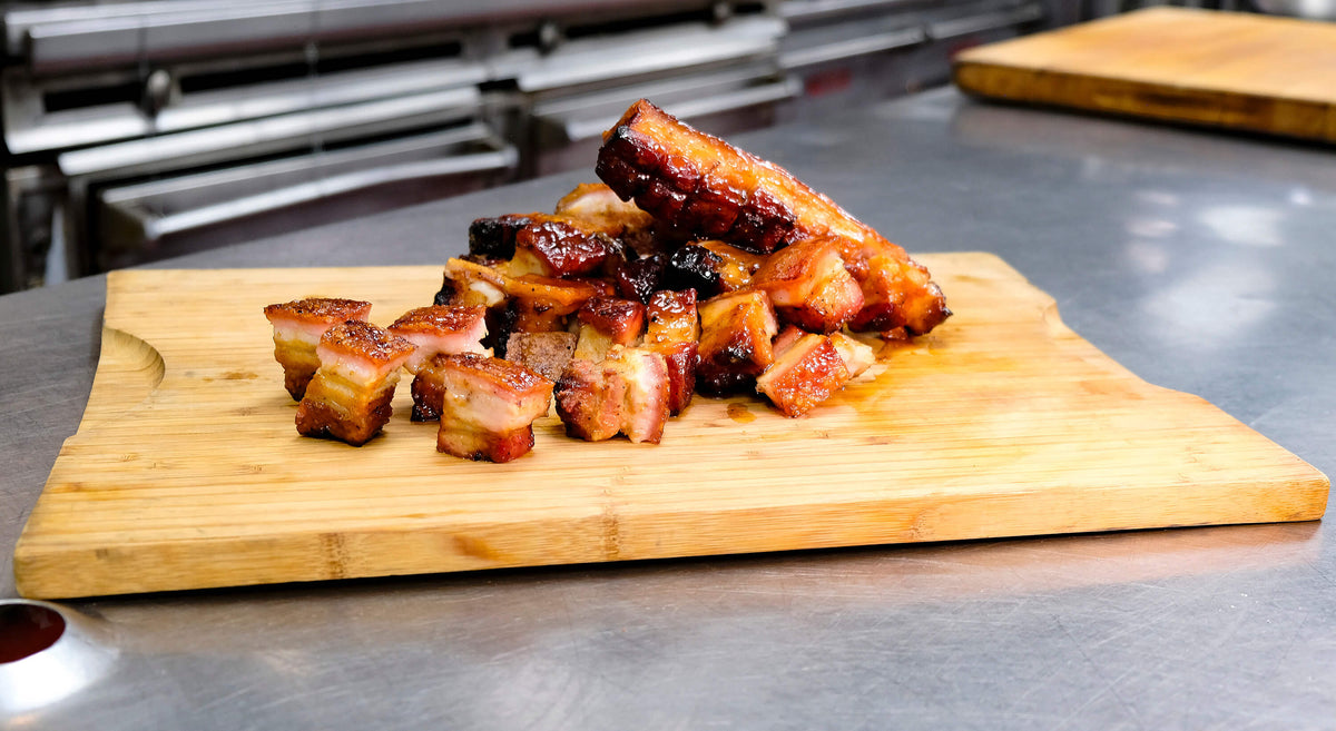 Crispy Pork Belly with Duce's Wild Competition Sauce