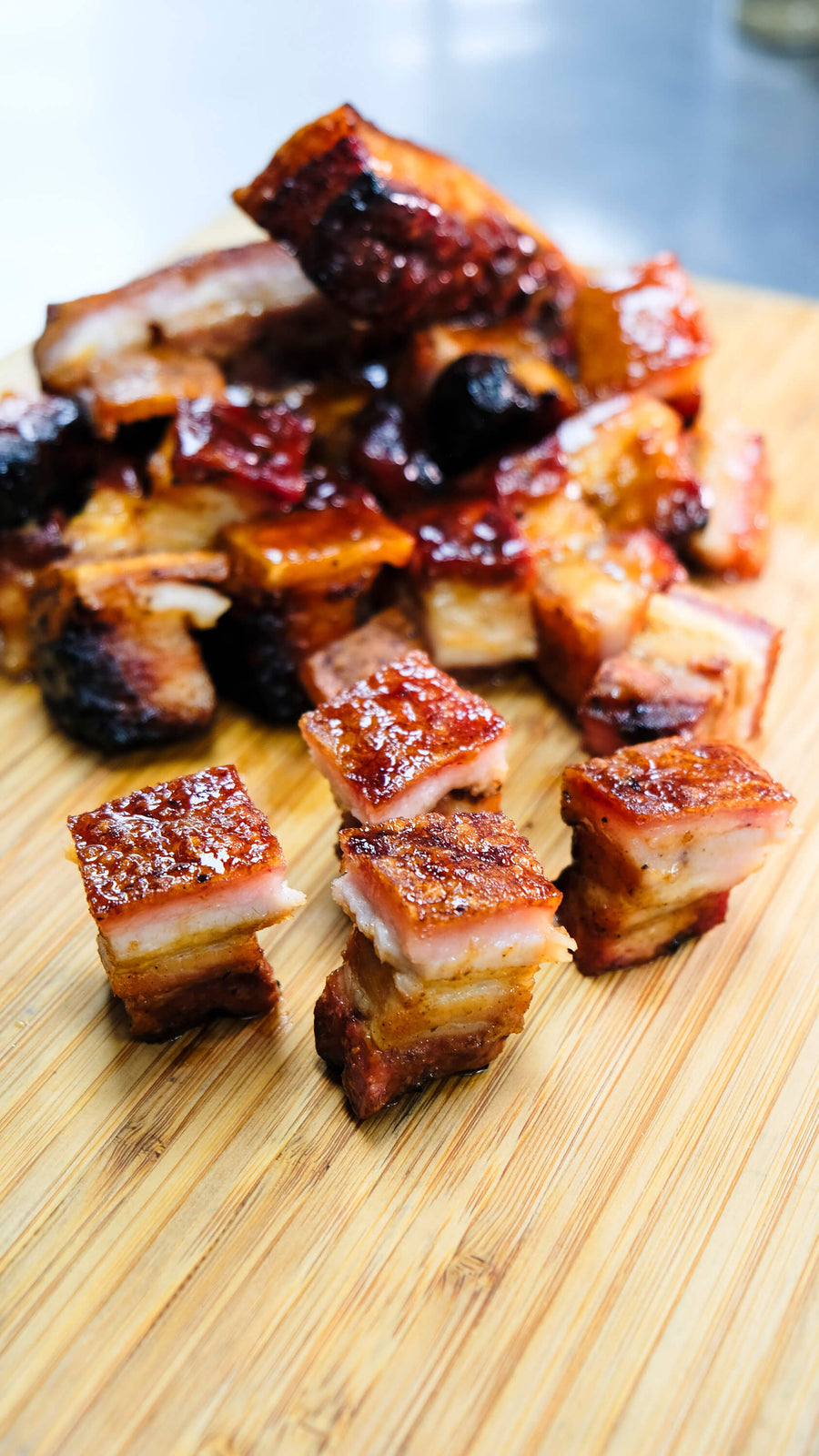 Crispy Pork Belly with Duce's Wild Competition Sauce